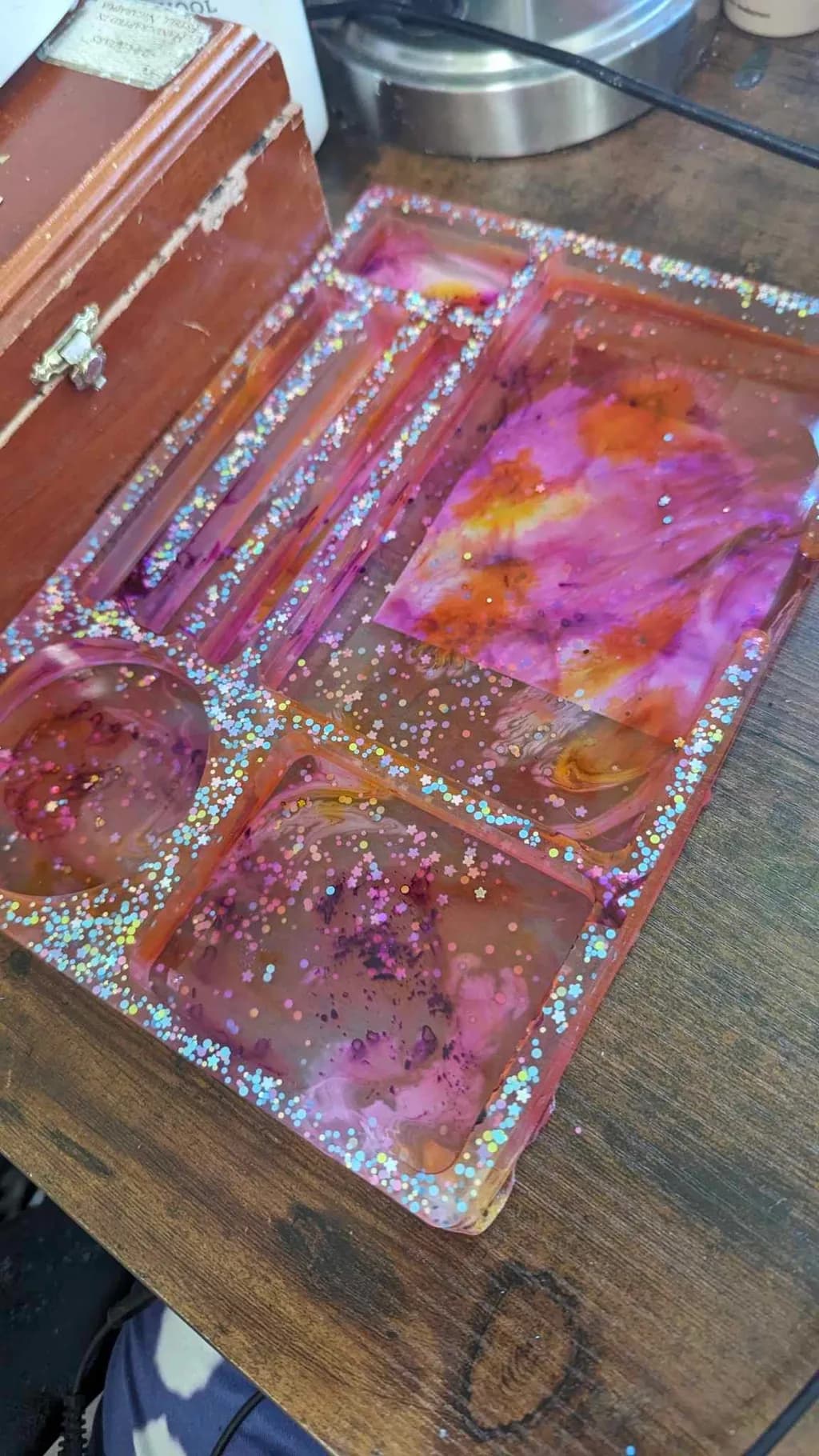 Whimsical Glitter Palette: A Vibrant Fusion of Color and Sparkle for Artistic Expression