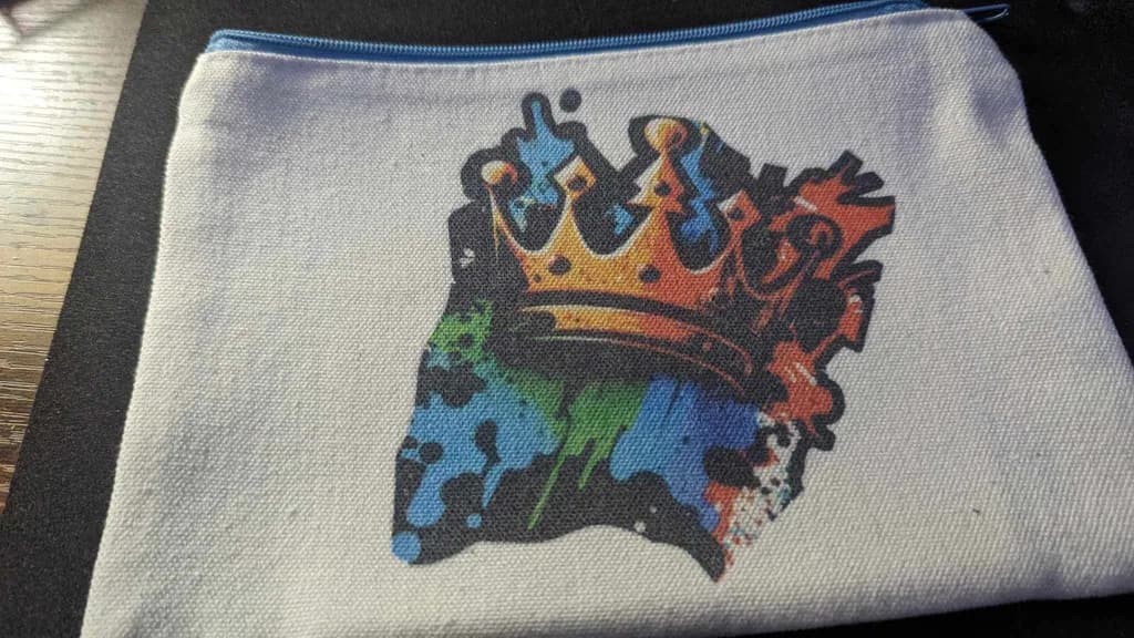 Crowned in Color: A Vibrant Canvas Design for Creative Souls
