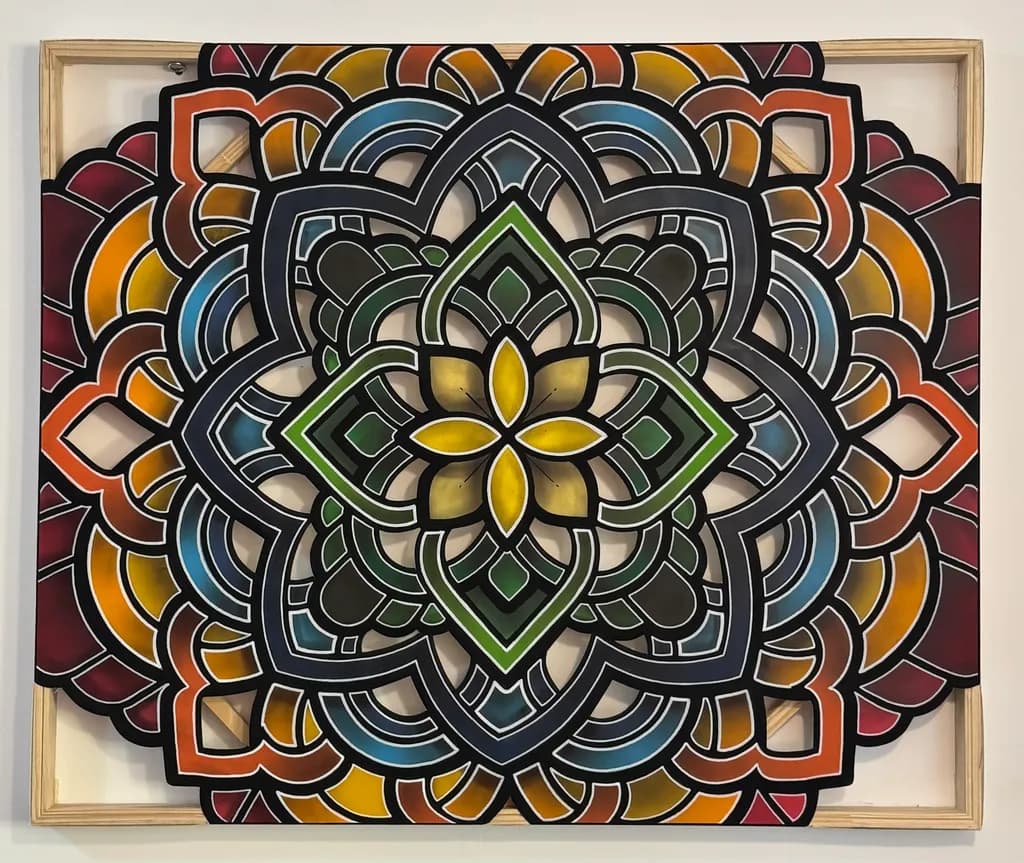 Vibrant Mandala Harmony: A Colorful Journey Through Intricate Patterns and Shapes
