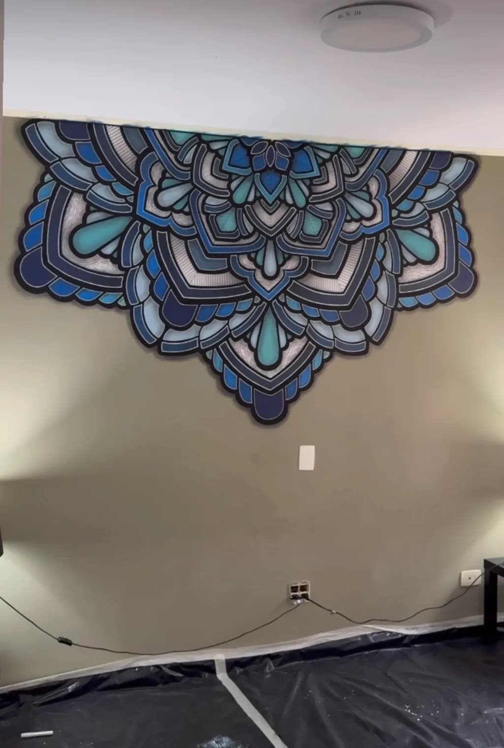 Blue Geometric Mandala