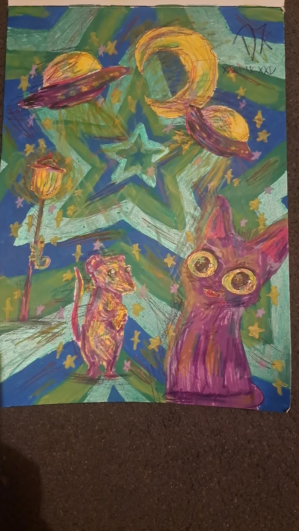 Cosmic Companions: A Whimsical Journey Through Stars and Felines