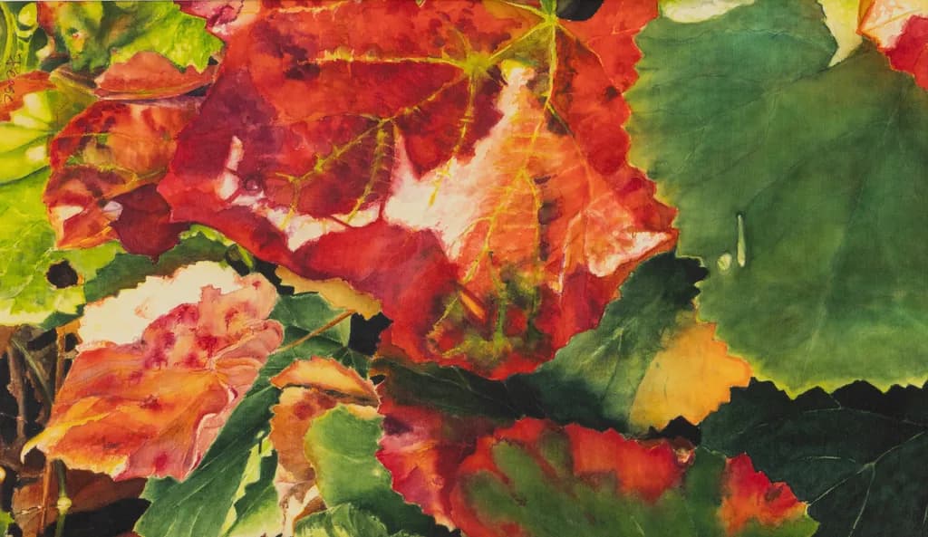 Autumn's Vibrant Tapestry: A Celebration of Foliage and Colorful Textures