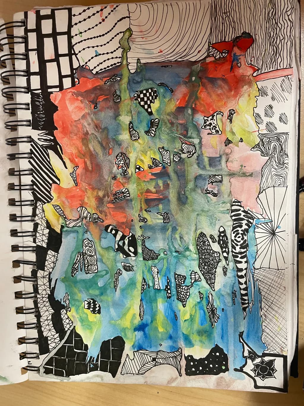 Vibrant Chaos: A Dance of Color and Form in Abstract Expressionism