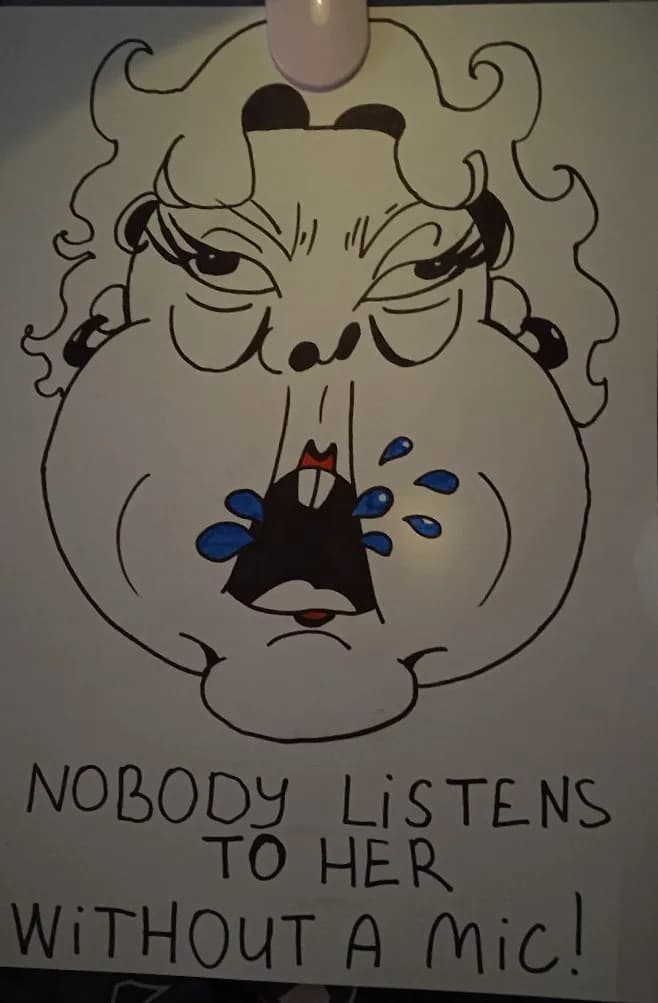 "Unheard Voices: The Satirical Microphone Dilemma"