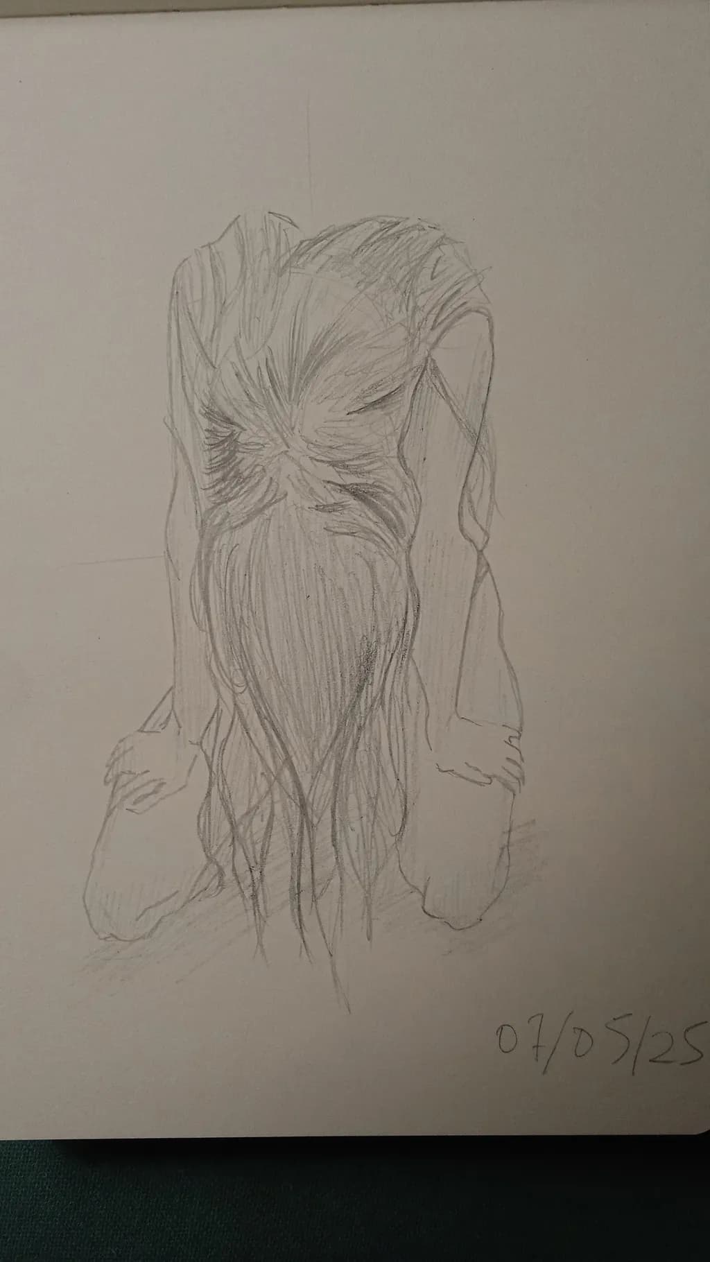 Whispers of Solitude: A Contemplative Sketch of Inner Struggles