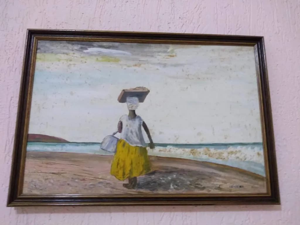 A Journey by the Shore: A Woman's Graceful Walk Along the Beach