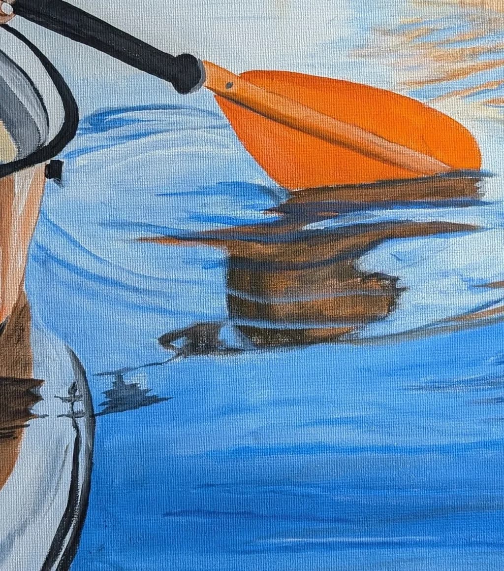 Serenity in Motion: A Kayaker's Reflection on Tranquil Waters