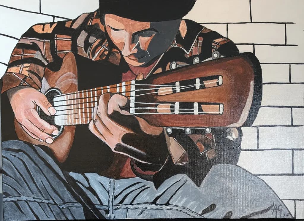 Melodies in Motion: A Guitarist's Intimate Connection with Music