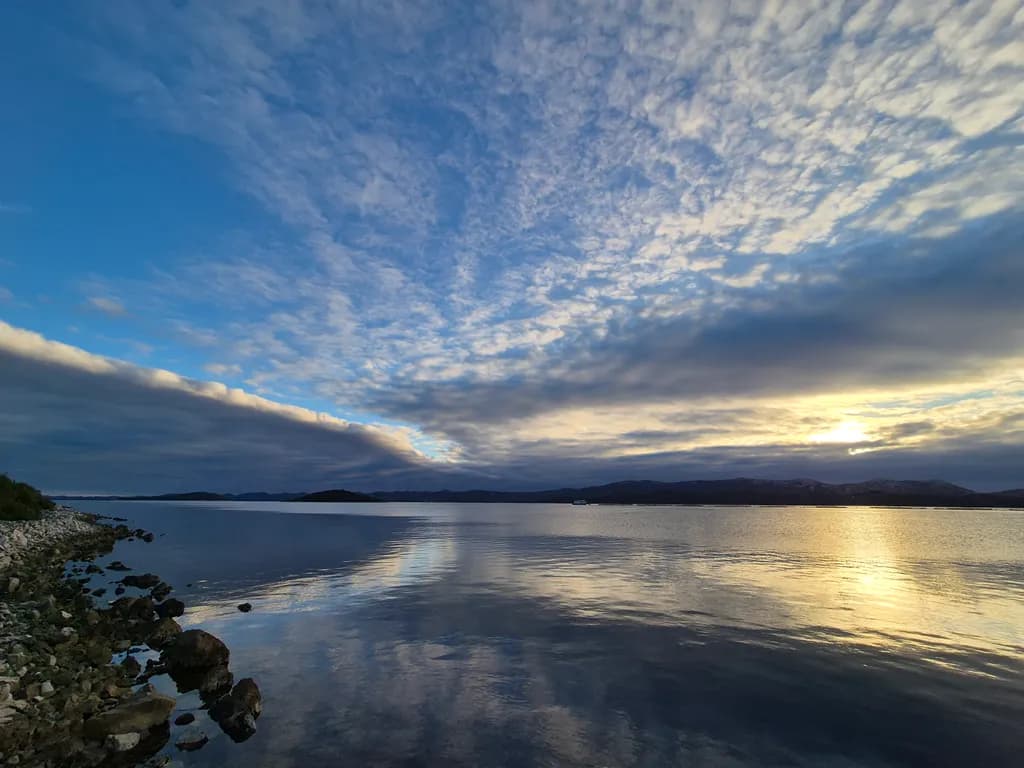 Tranquil Sunset Reflections