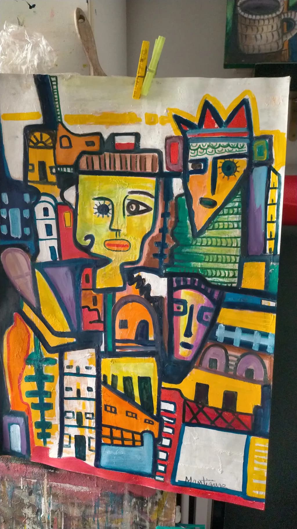 Vibrant Faces of Urban Life: A Colorful Exploration of Identity and Community
