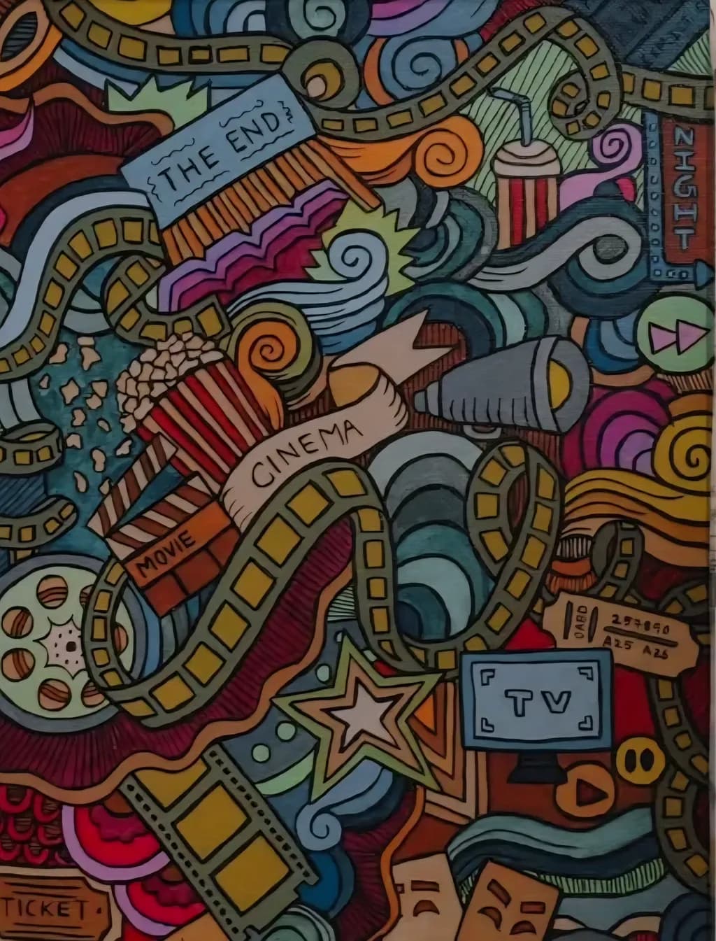 Cinematic Whirlwind: A Colorful Journey Through Film and TV Dreams