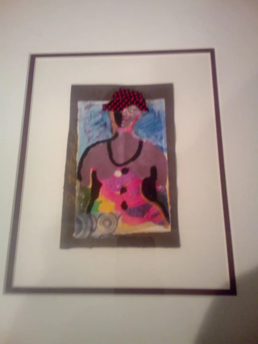 Abstract Figure in Red Cap