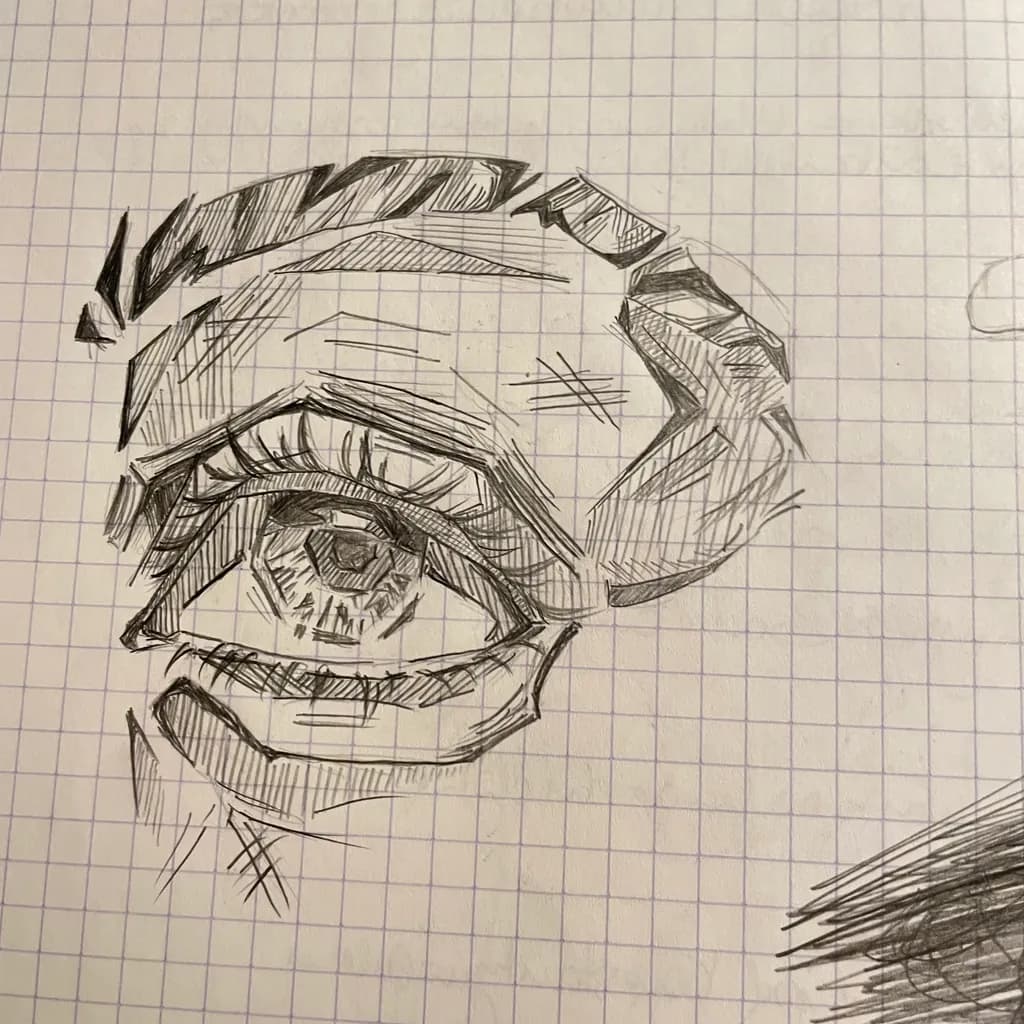 Detailed Eye Sketch