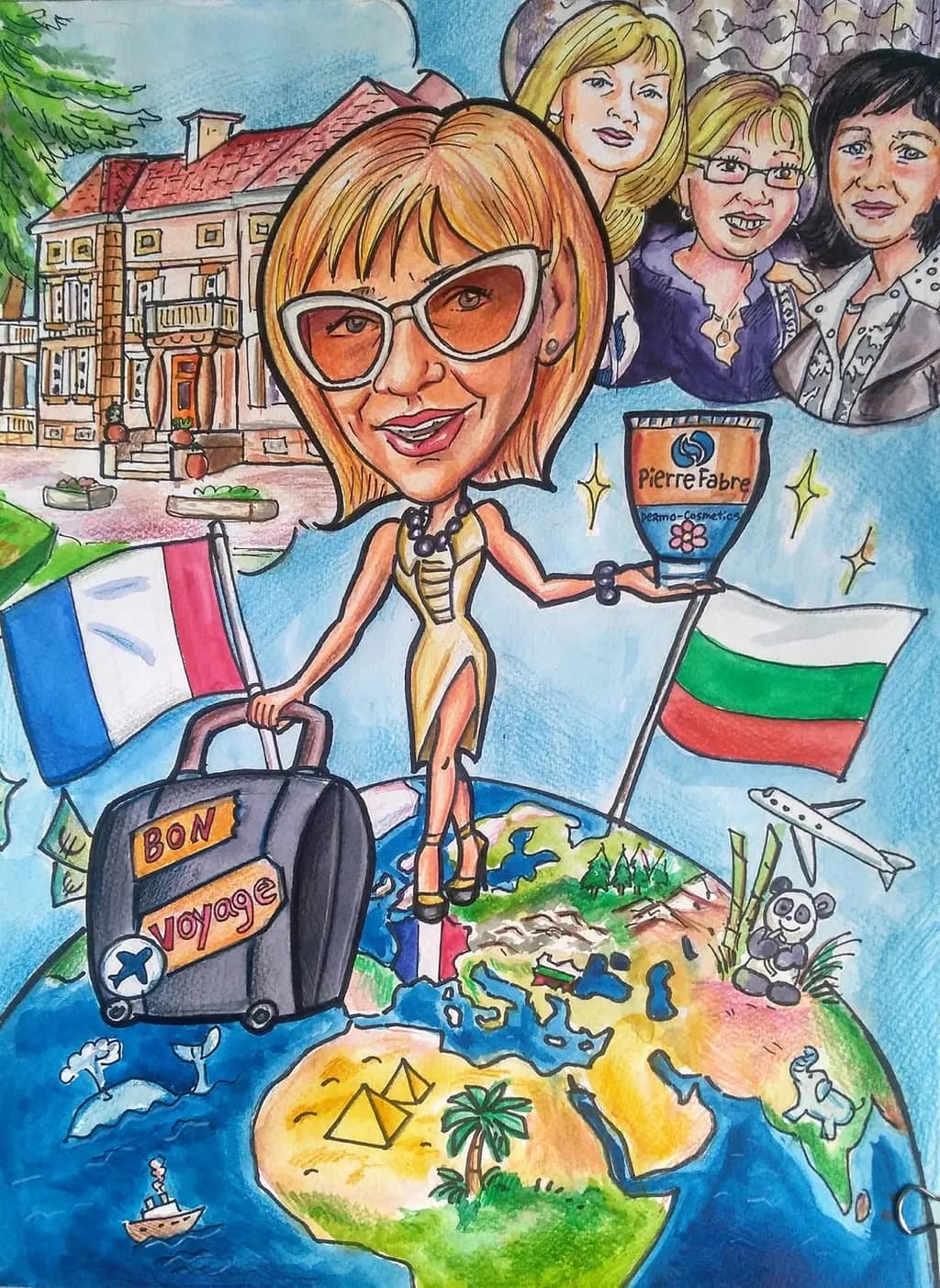 "Bon Voyage: A Whimsical Journey Through Cultures and Connections"