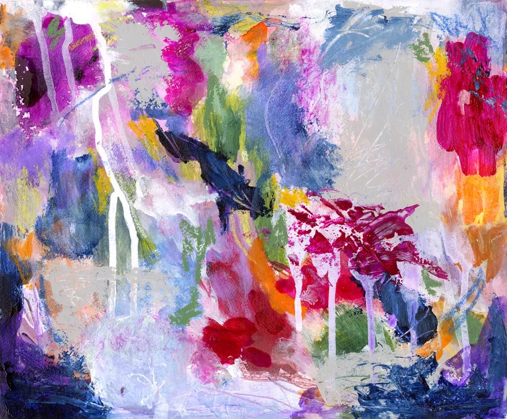 Vibrant Whispers: A Dance of Color and Emotion in Abstract Expressionism
