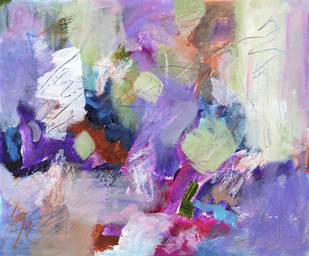 Whispers of Color: An Abstract Journey Through Vibrant Hues and Textures