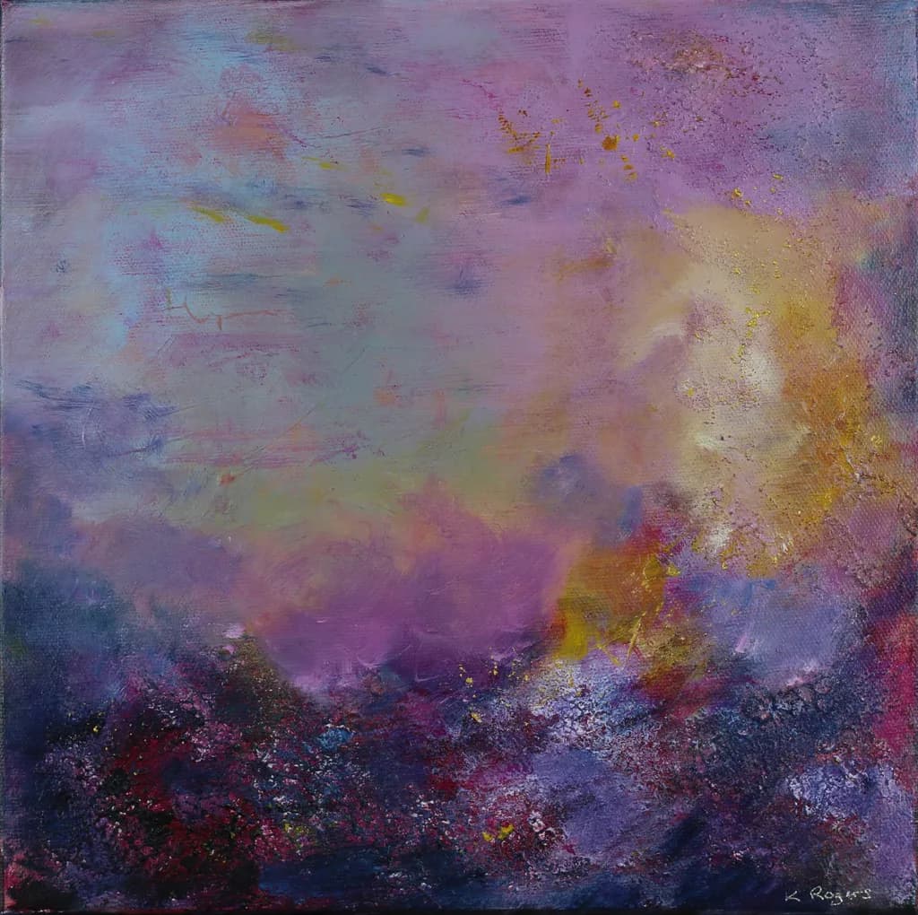 Ethereal Dreams: A Vibrant Abstract Journey Through Color and Texture