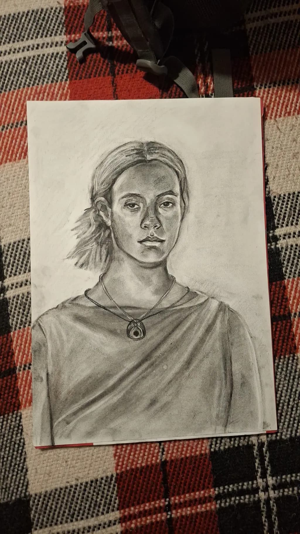Whispers of Monochrome: A Realistic Portrait in Expression and Depth