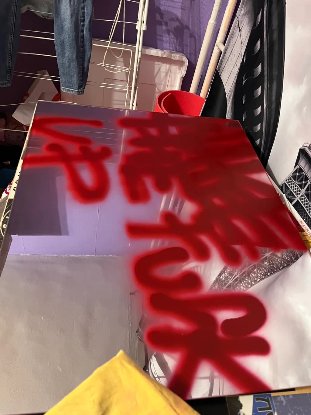 Urban Reflections: A Colorful Graffiti Journey Through Abstract Expressionism