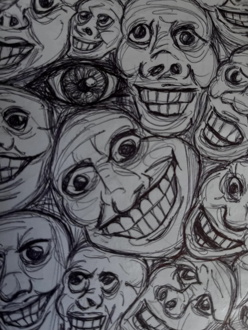 Faces of Expression: A Chaotic Dance of Grins and Gaze
