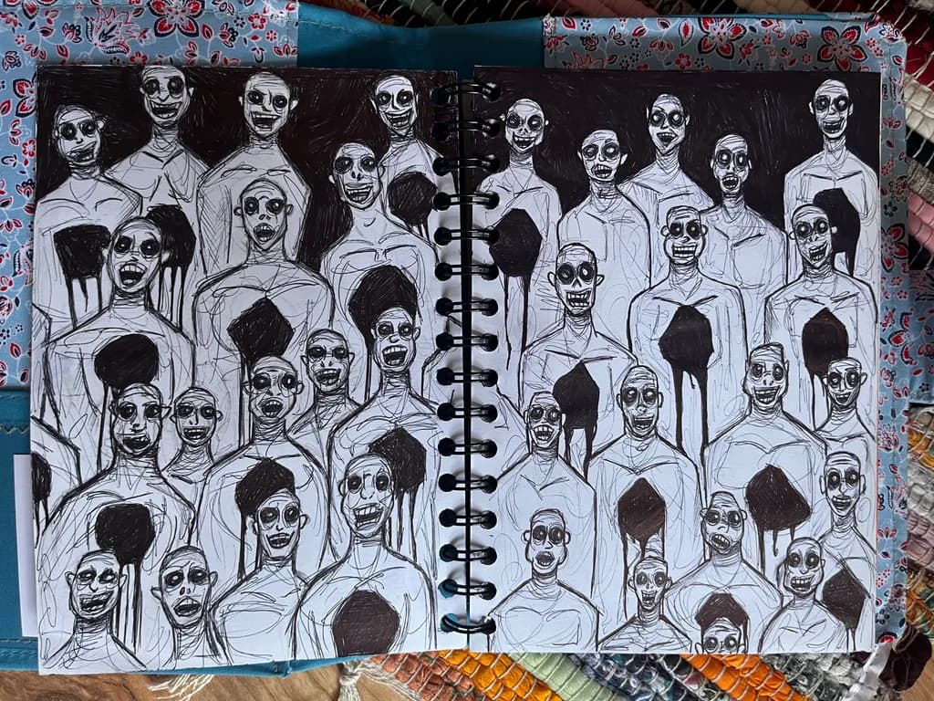 Whispers of the Unseen: A Haunting Collective of Eerie Figures