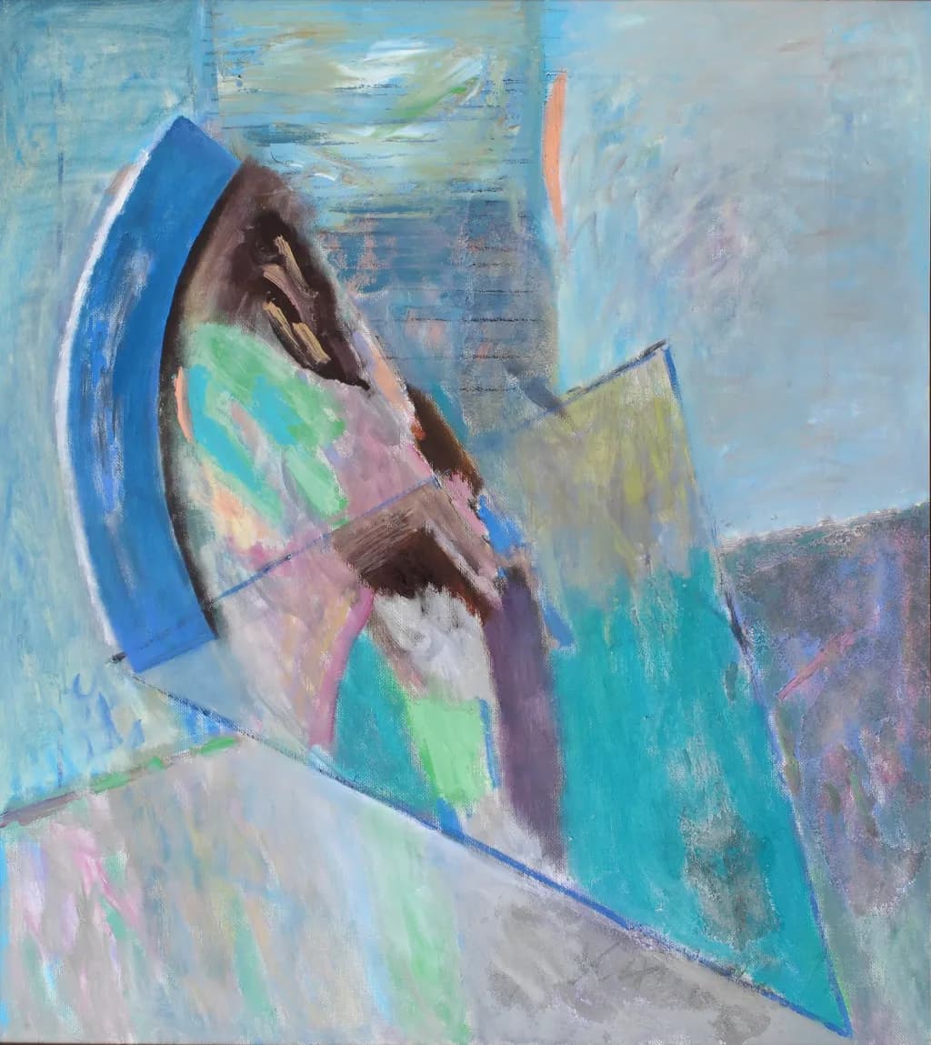 Vibrant Geometric Harmony: An Expressionistic Journey Through Color and Form