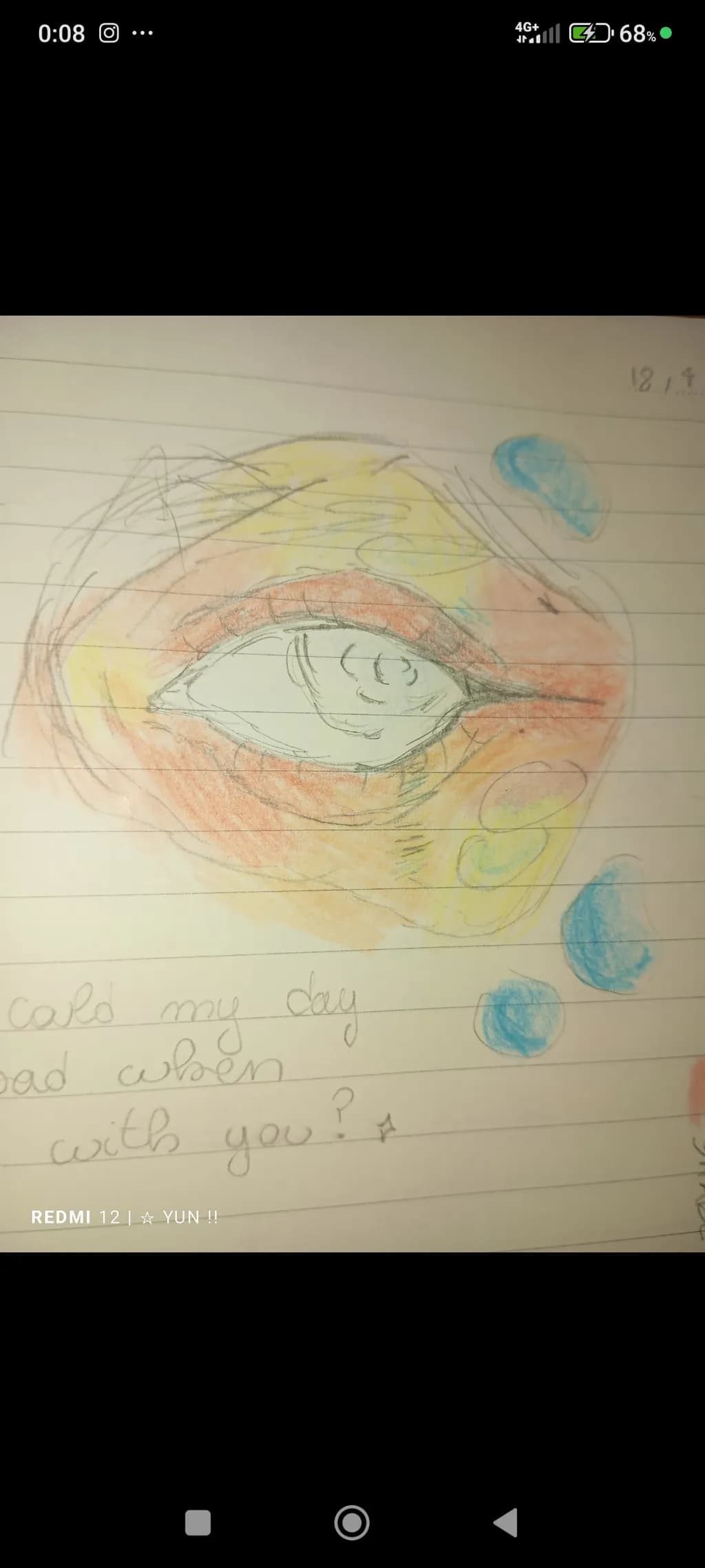 Whispers of Color: An Emotional Eye Sketch Capturing Expression and Depth