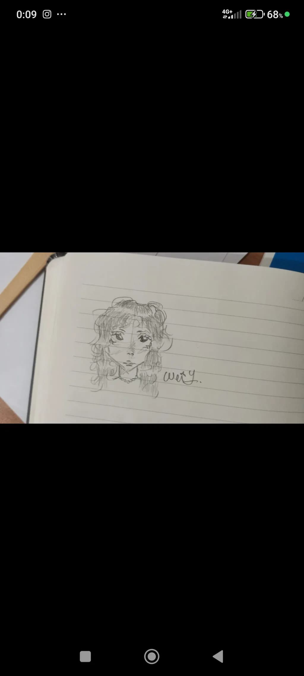 Whimsical Portrait: A Creative Sketch of Duality in Expression