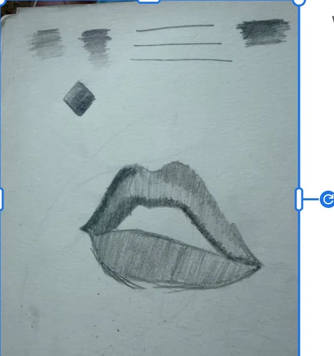 Monochrome Expressions: A Sketch of Lips in Artistic Design