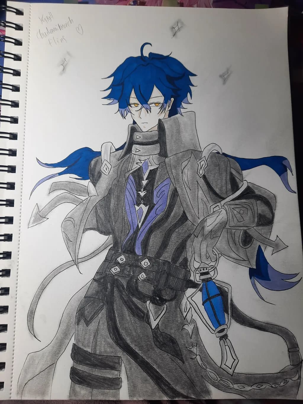 Mystical Warrior: A Portrait of Power and Elegance in Blue