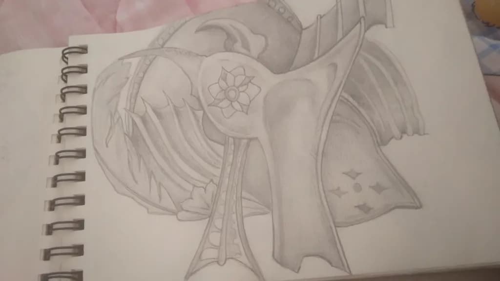 Whispers of Valor: A Detailed Study of Armor and Elegance in Graphite