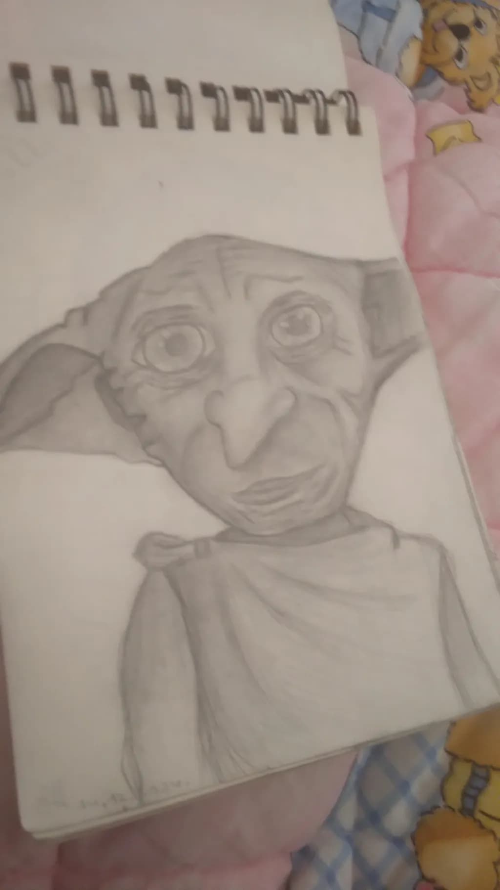 Whimsical Portrait of a Curious Character: A Captivating Sketch in Pencil
