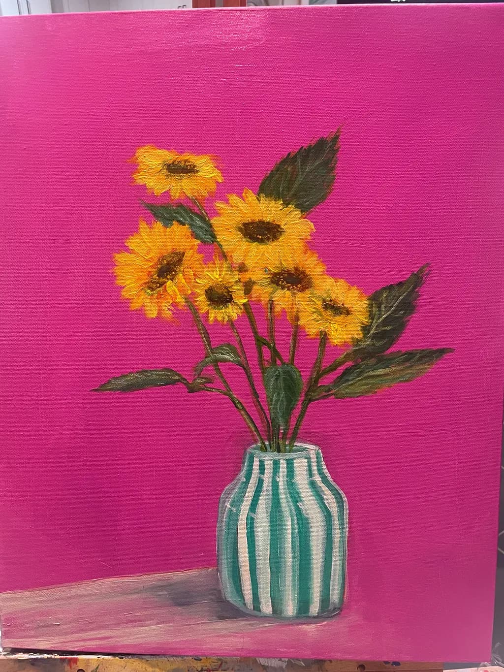 Sunflowers in Stripes
