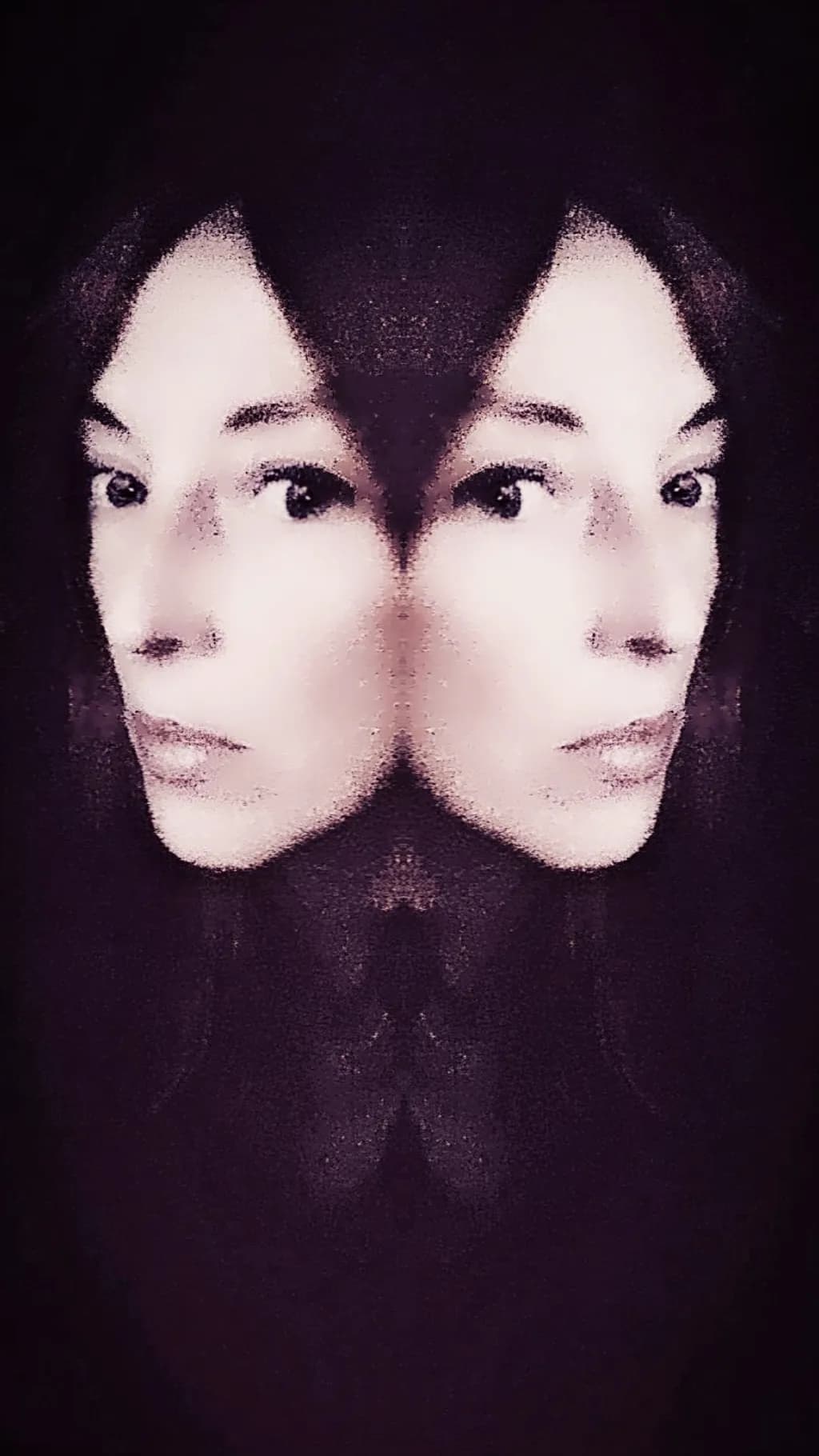 Reflections of Mystery: A Dual Portrait in Shadows and Contrast
