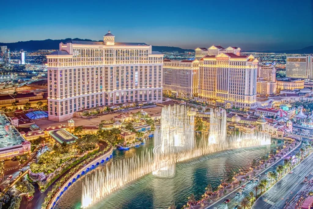 Dancing Waters: A Nighttime Symphony at the Bellagio Fountains, Las Vegas