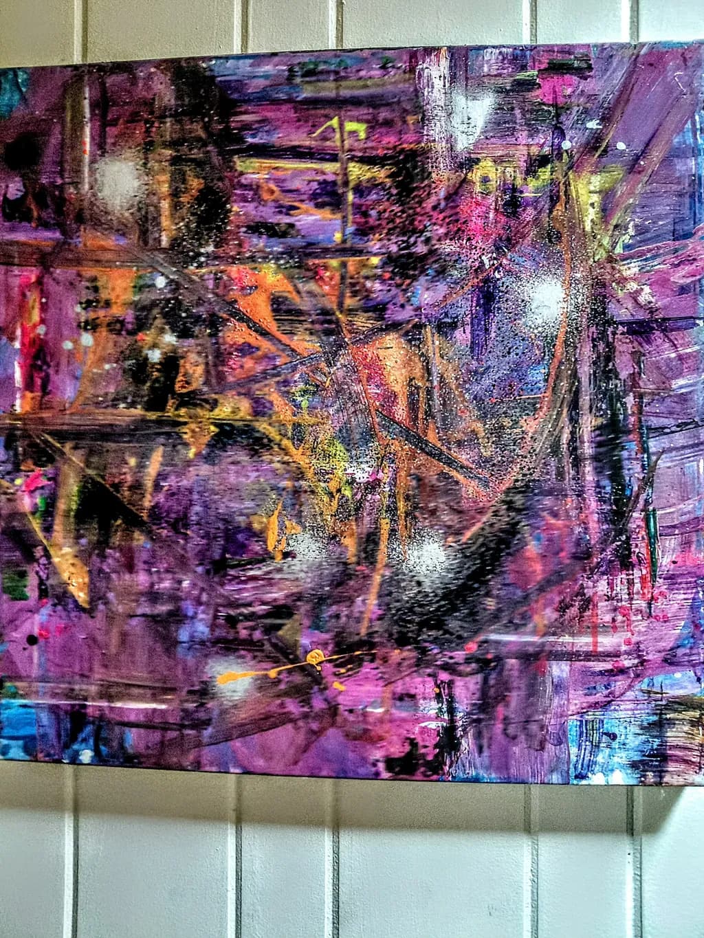 Vibrant Echoes: A Dance of Color and Light in Abstract Expressionism