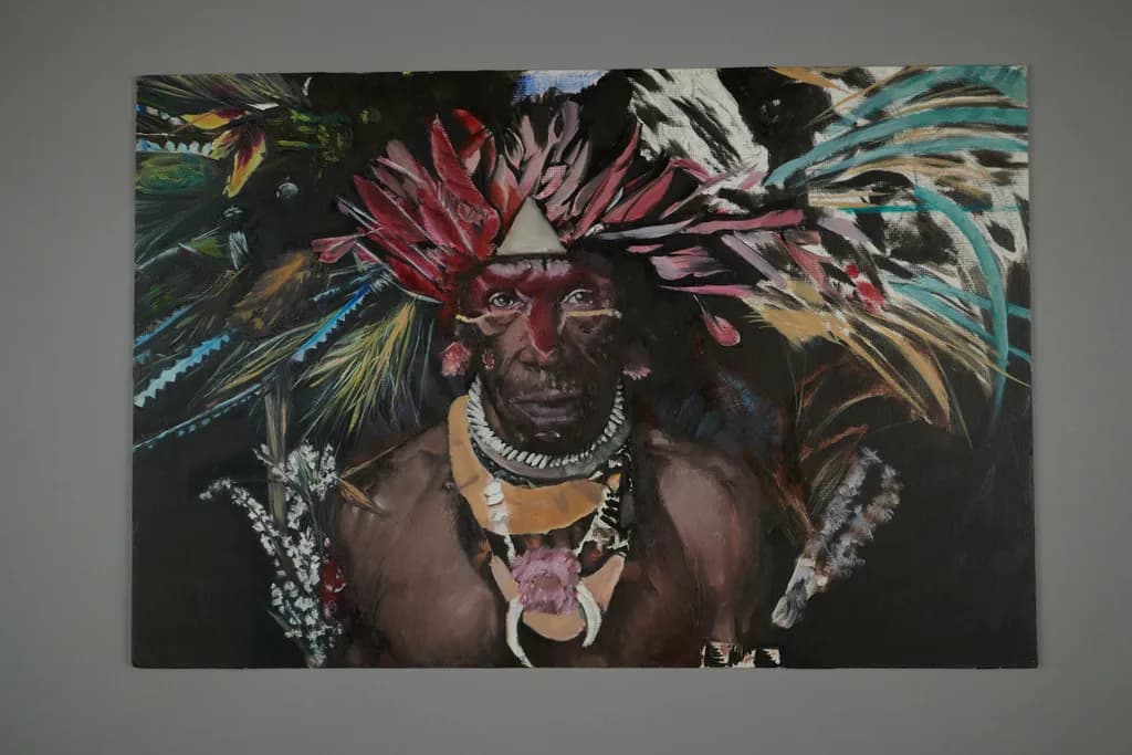 Vibrant Tribal Portrait: A Cultural Expression of Tradition and Identity