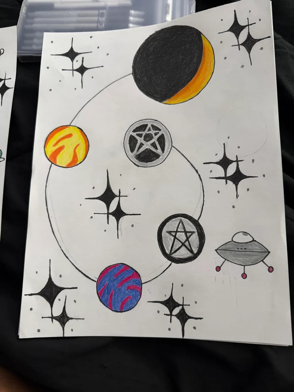 Cosmic Journey: A Whimsical Exploration of Planets and Stars in Imagination's Realm