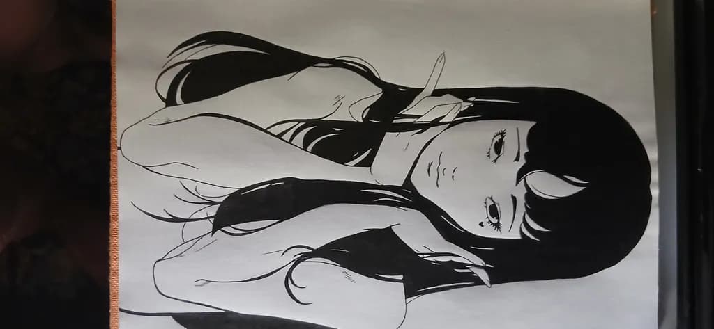 Whispers of Elegance: A Monochrome Portrait of Serenity