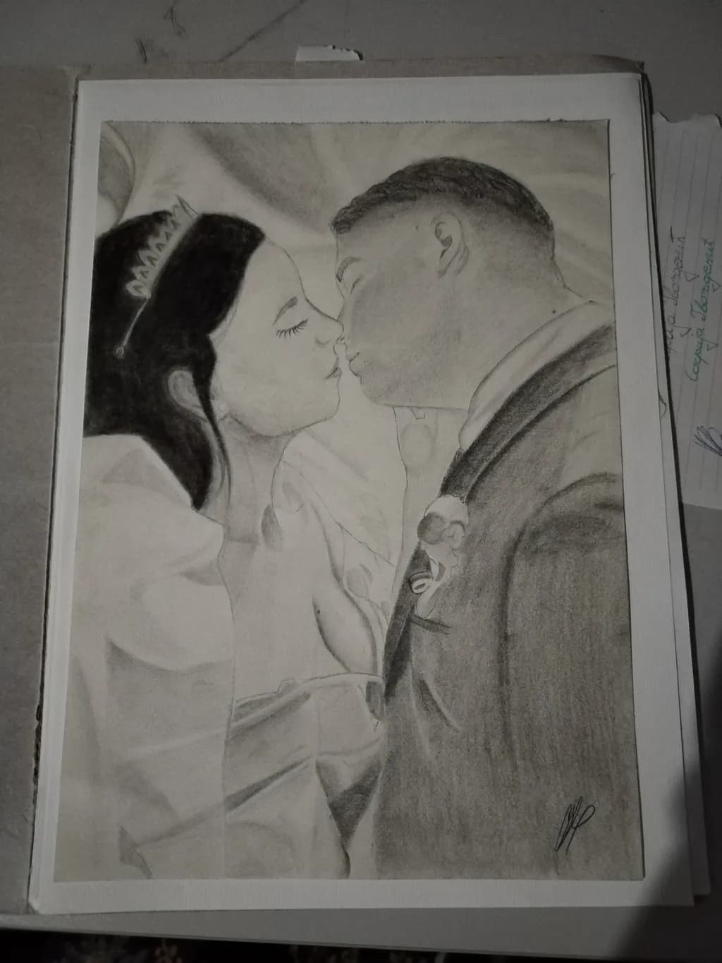 Eternal Embrace: A Romantic Portrait of Love's First Kiss
