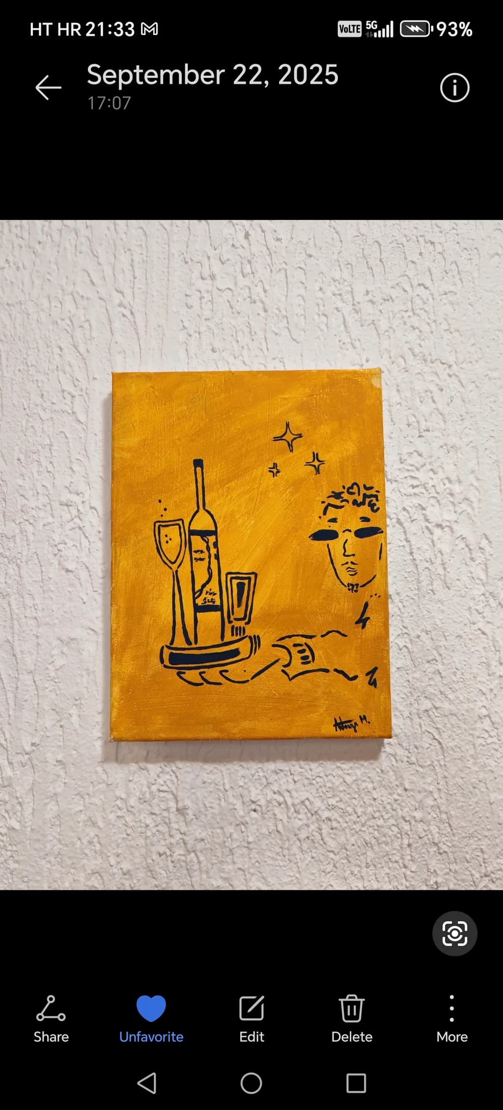 Golden Moments: An Abstract Celebration of Beverages and Creativity