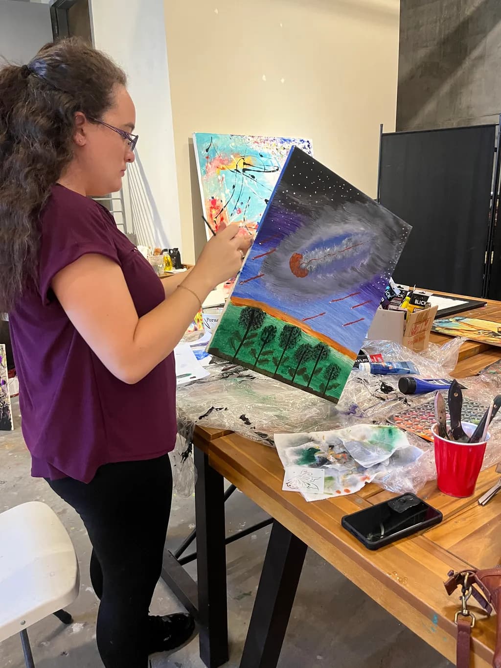 Creative Journey: A Glimpse into the Artistic Process of Cosmic Landscapes