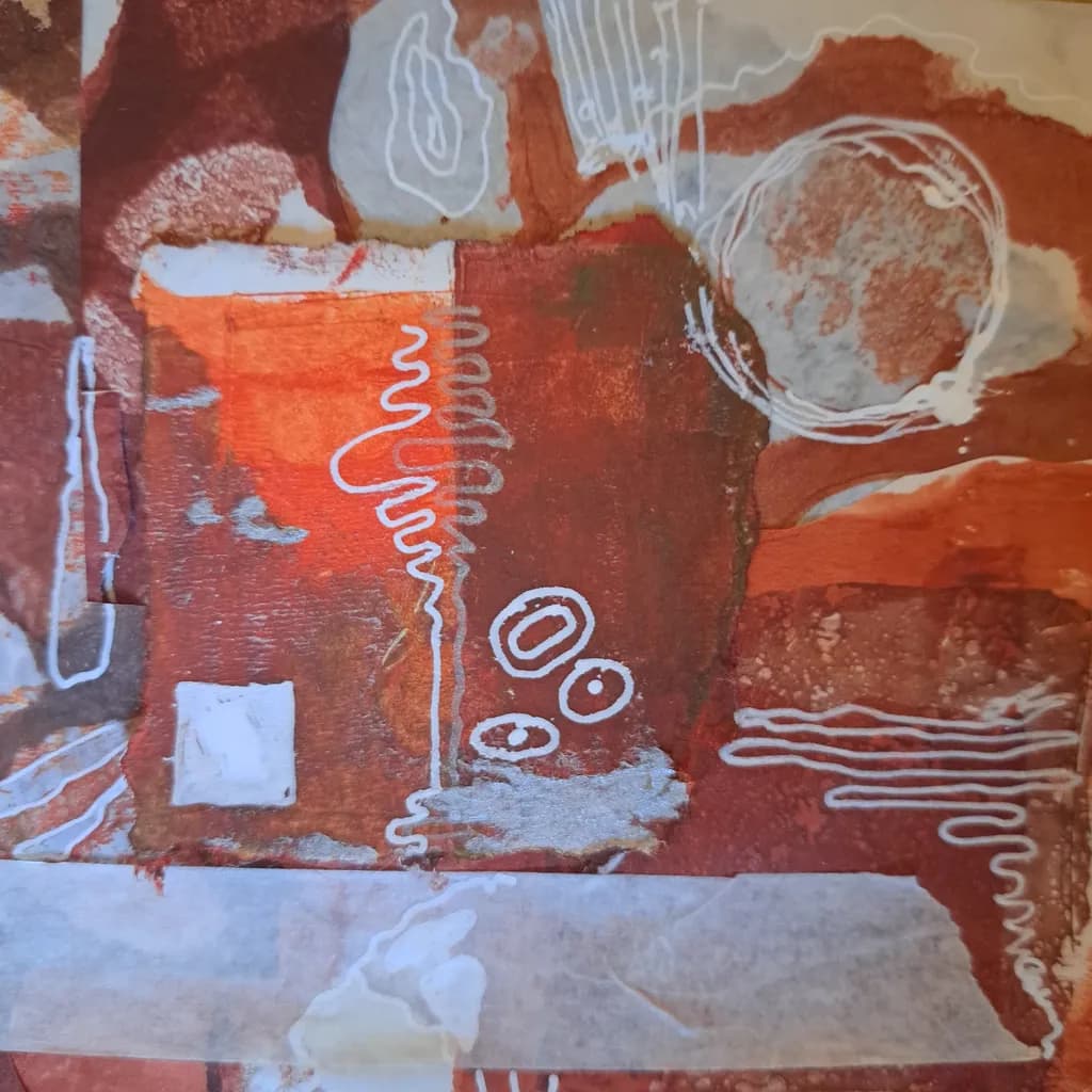 Abstract Red Layers