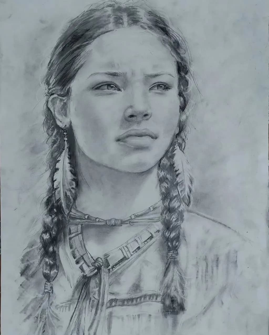 Whispers of Heritage: A Portrait of Strength and Resilience