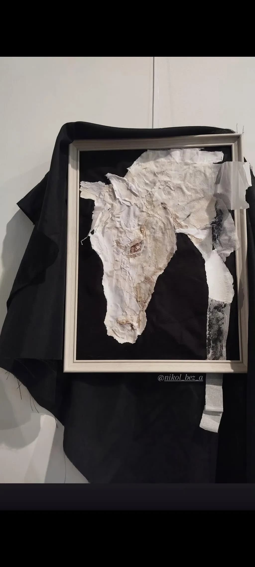 Whispers of the Equine Spirit: A Textured Journey Through Paper and Shadow