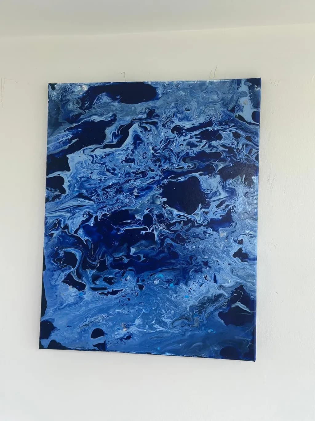 Whispers of the Deep: A Fluid Dance in Blue Tones