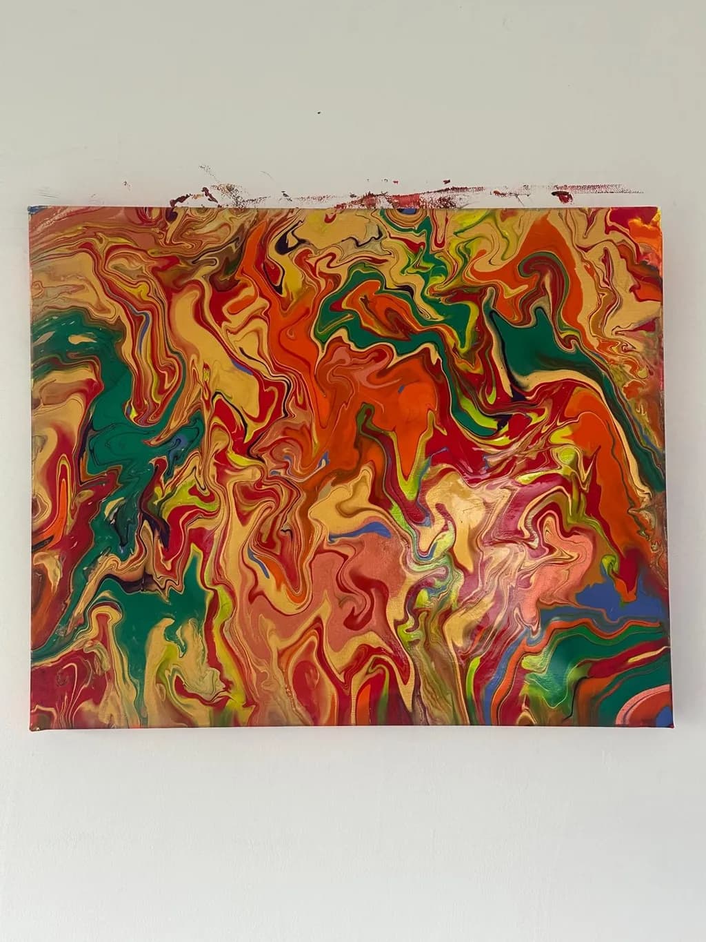 Vibrant Whirlwind: A Colorful Journey Through Abstract Swirls