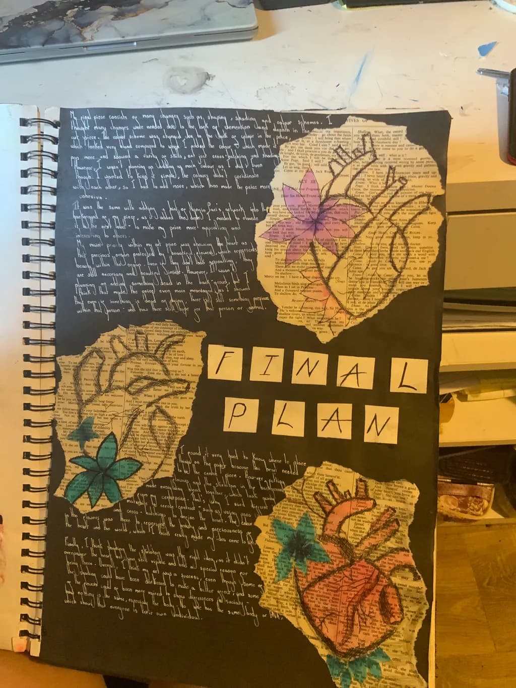 Heartfelt Journeys: A Mixed Media Exploration of Emotion and Identity