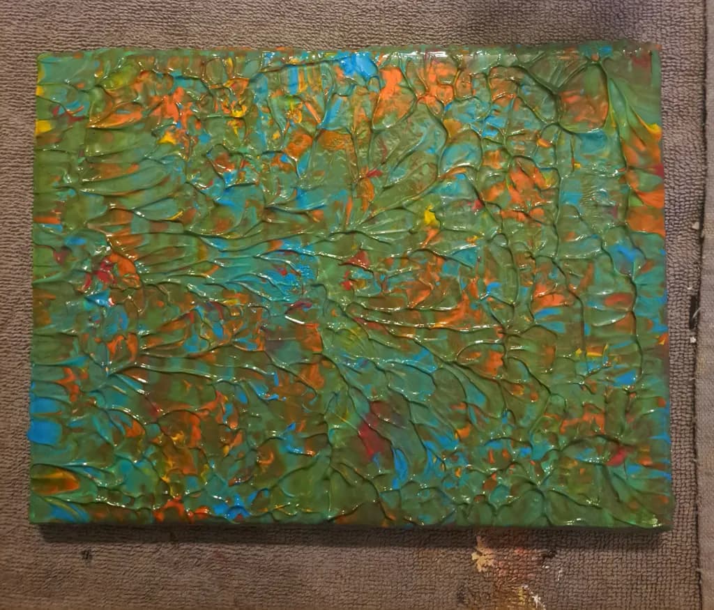 Vibrant Layers of Color: An Abstract Journey Through Texture and Emotion