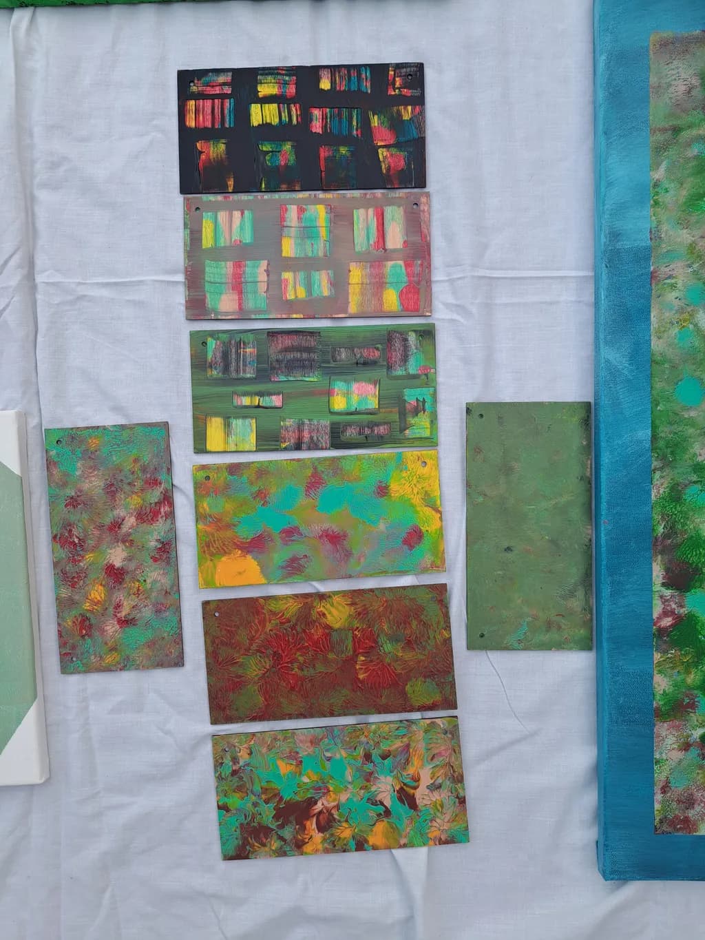 Vibrant Layers: A Colorful Exploration of Texture and Form